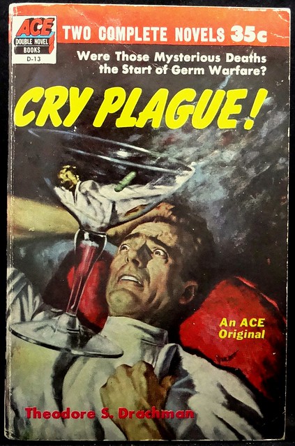 Ace Double Novel D-13 Paperback Original (1953).  Cover Art by Marchetti