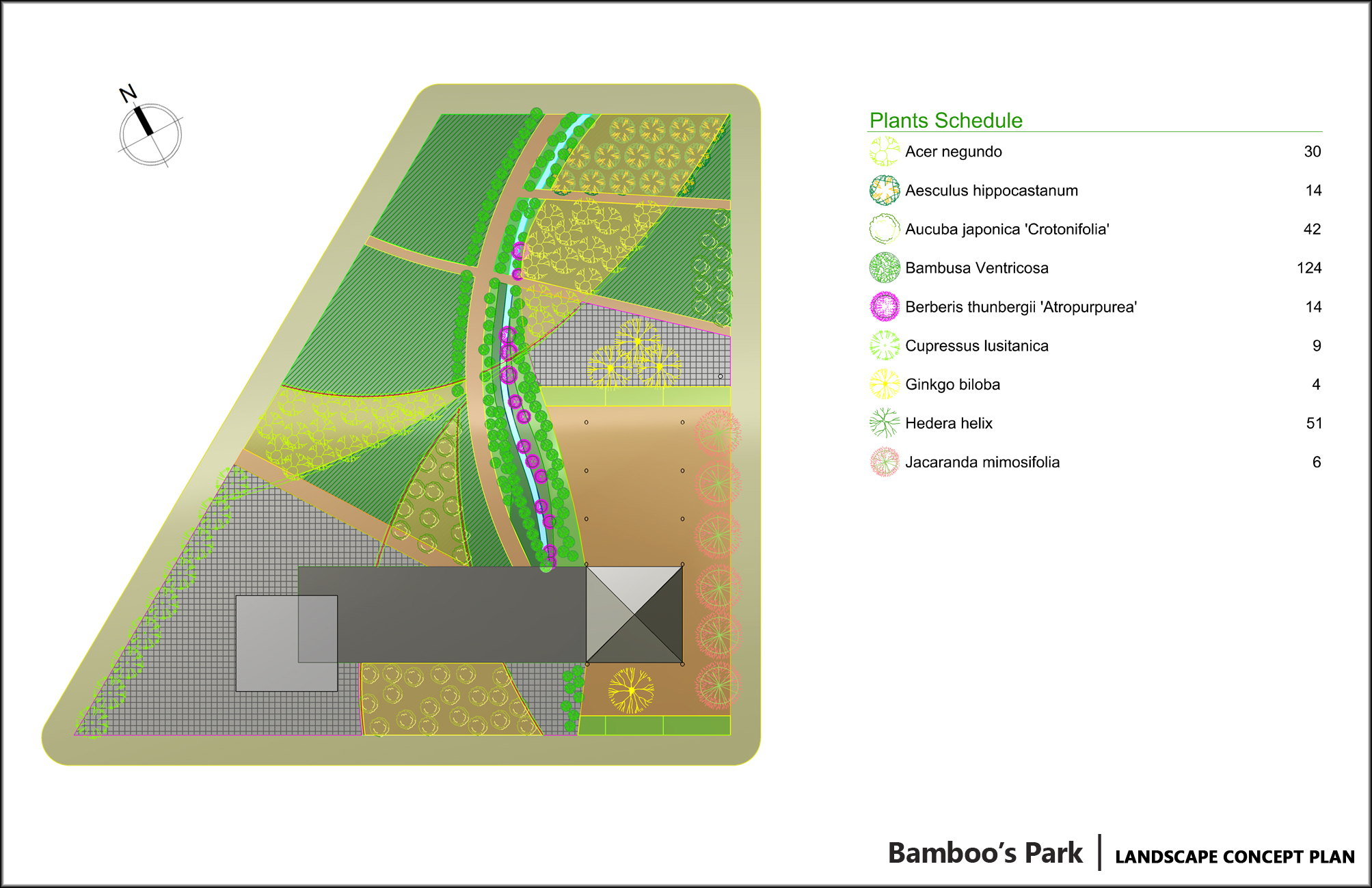 Bamboo Park -landscape concept plan