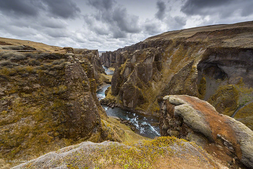 suðurland island is fjaðrárgljúfur iceland mountains canyon