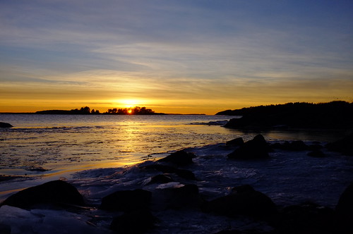 DSCF9746 by Ella&Michael, winter sunset finland archipelago taivassalo