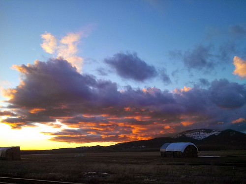 2.17.14 North of Lancaster.  Coeur d' Alene.  Sunset by grove.ayers, Sunset shot while walking for #CharityMileswinter sunset sky clouds hayden prairie coeurdalene 83815