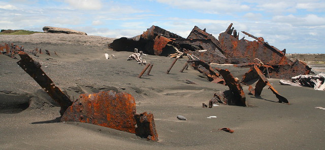 Wrecked on Patea Beach