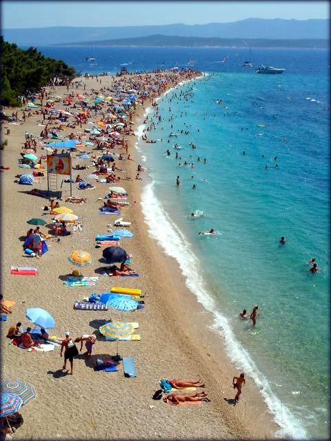 Summer day on the island of Brac , near Split in Croatia.