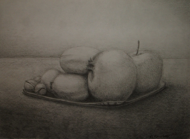 Fruits - pencil drawing