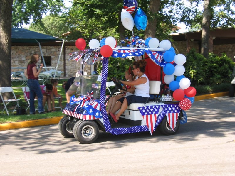 cart | One of the 4th of July parade, decorated golf carts. | Flickr