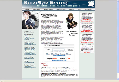 killerbyte webpage | by Humbobo 2