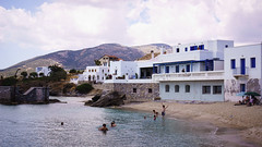 Enjoying the water in Moutsouna, Naxos
