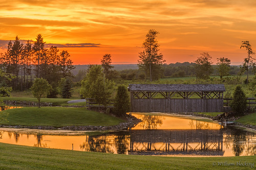 bridge sunset sky usa sun water wisconsin pond unitedstates locations marshfield sceniclandscape yellowriverroad