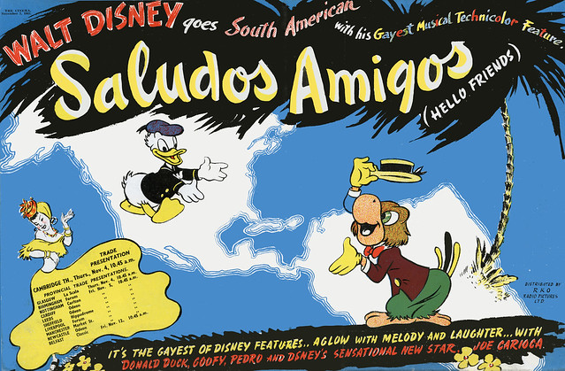 Disney's SALUDOS AMIGOS (1943) - Vintage British Ad