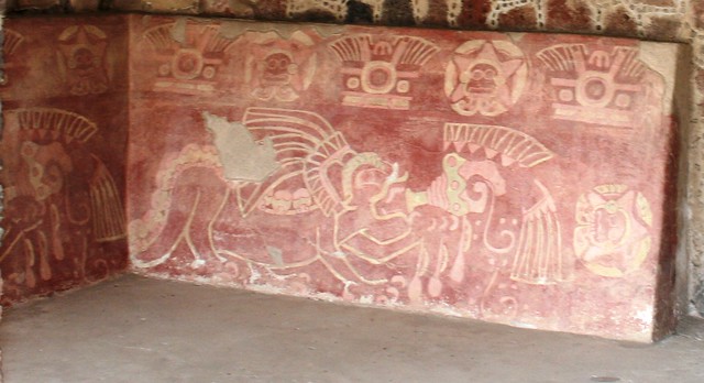Mexique, Teotihuacán: fresque des jaguars