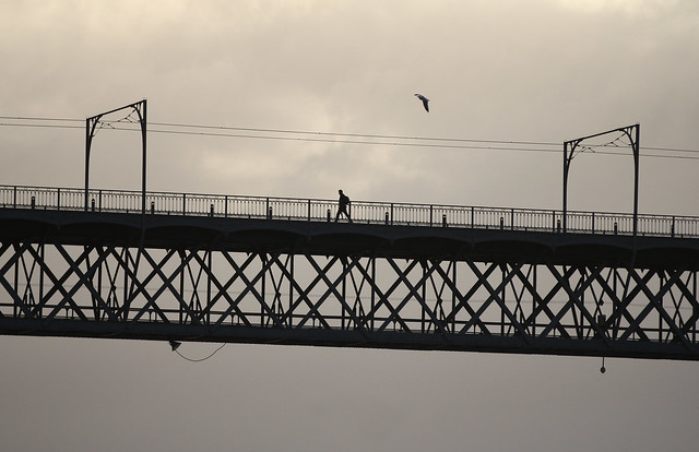 Alone in the bridge