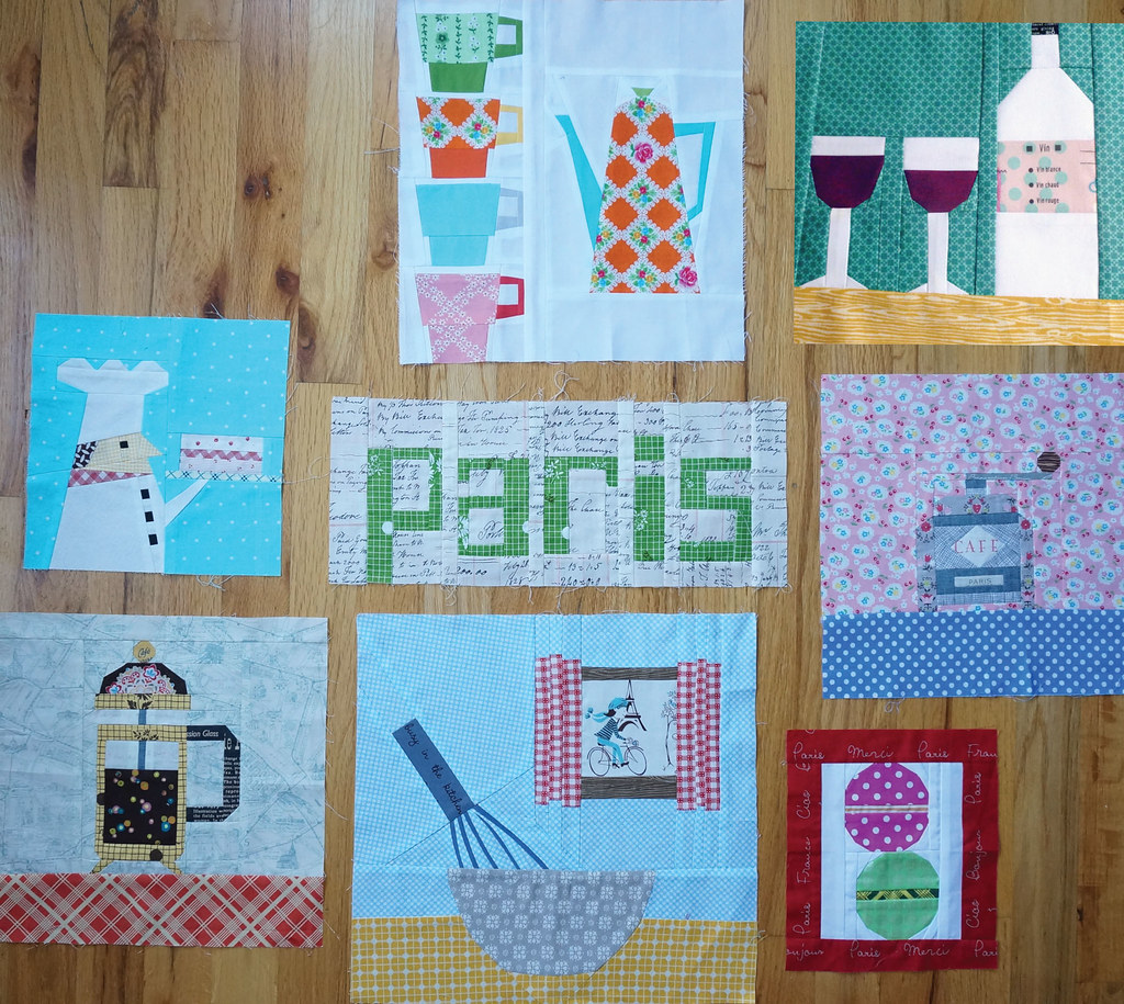 Paris Theme ~ I'd love more blocks for this round of the Cocorico Bee~