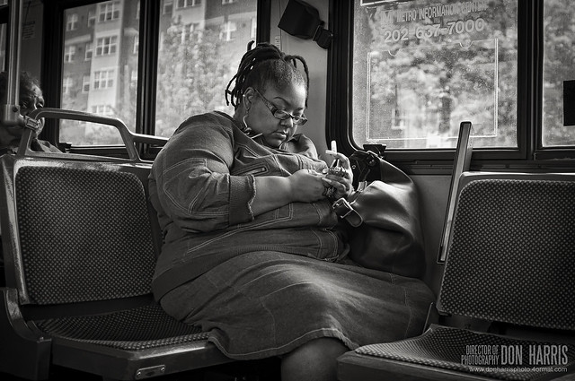 Woman on Bus