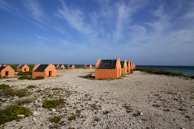 Slave  huts  on Bonaire