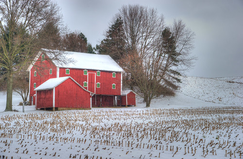 winter ohio snow barn landscape geotagged nikon raw nef farm hdr cs6 d3s starkcountyohio nikongp1 photomatixpro4 nikkor24120f4vr
