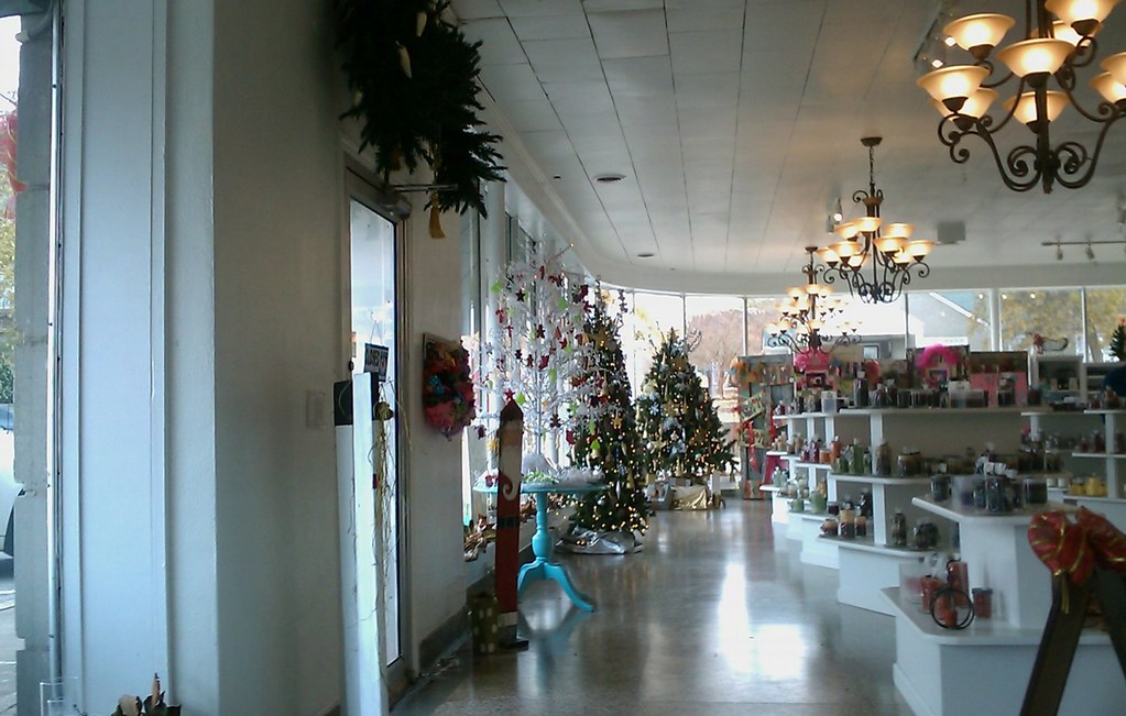Christmas and candles at the old Corinth Buick dealer