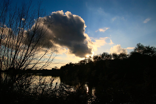 20131024_100510_01 by dr_knox, sunset sky water clouds spreewald