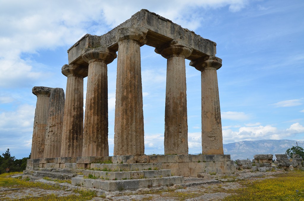 Temple of Apollo, built ca. 540 BC, Corinth, Greece