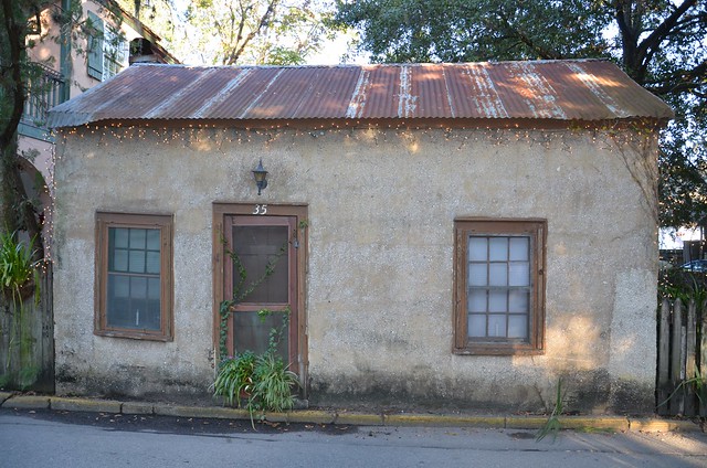 Old House On Spanish Street In St. Augustine