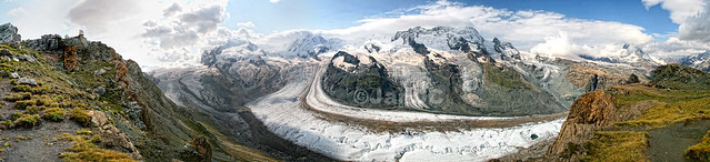 Gorner Glacier panorama