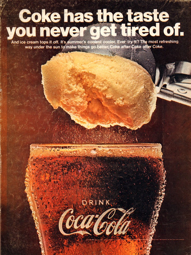 1967 Werbung aus Zeitschrift  Getränk COCA-COLA Motiv 2