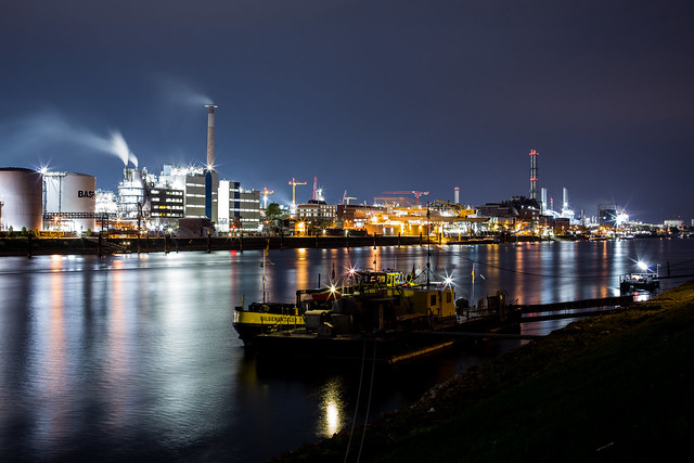 Nachtfotografie Mannheim Hafen