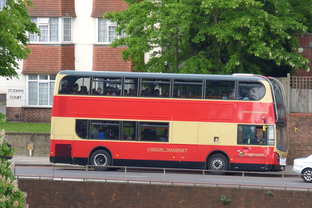 Specially painted bus from Catford bus garage