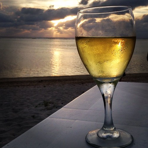 A glass of wine for Valentine's Day. #sunset #saipan #cnmi #ocean #beach #wine #reflection #pic by tsbray, square lofi squareformat iphoneography instagramapp uploaded:by=instagram