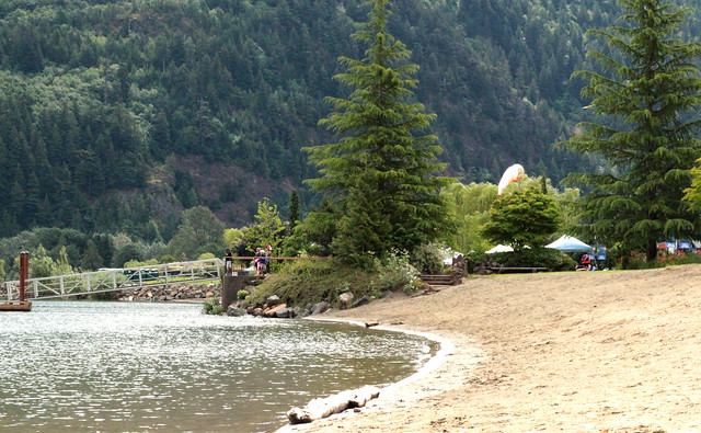 the shore at Harrison Lake