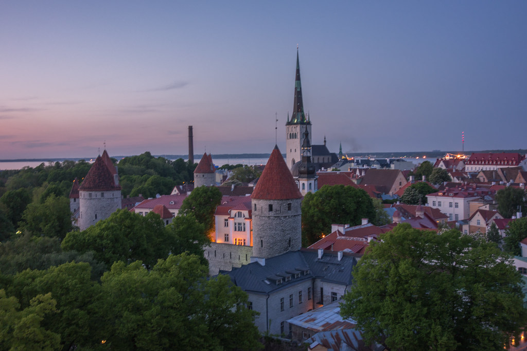 Sundown over Tallinn