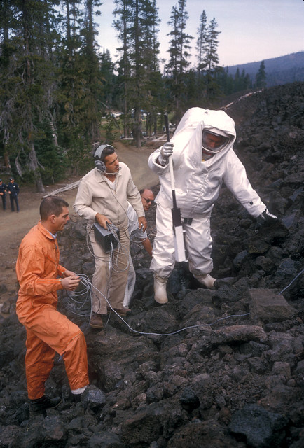 Nasa Space Suit Test at Lava Field-Willamette