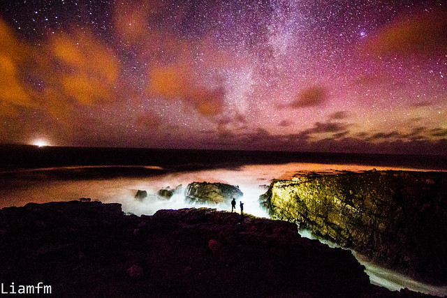 Beautiful Aurora   and Milky Way at Bloody Foreland