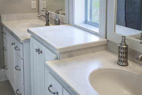 Corian® Solid Surface Clam Shell | Bathroom countertop made … | Flickr