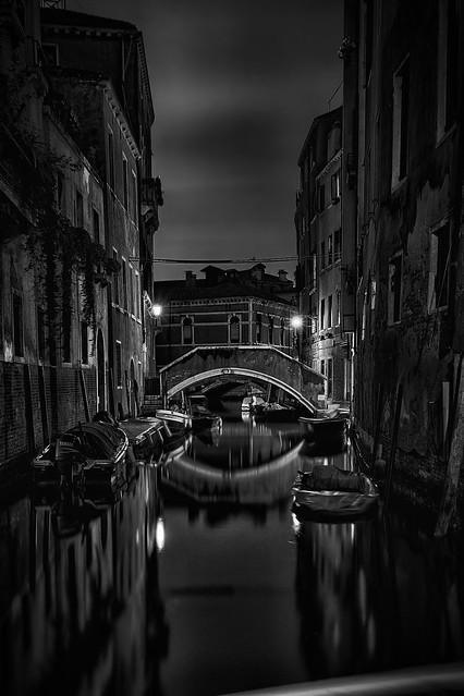 Nighttime on the Canal