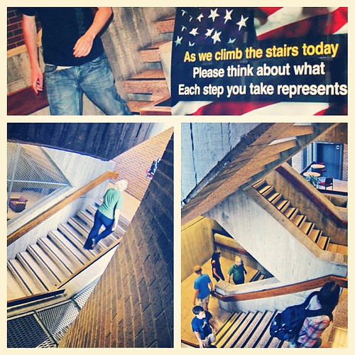9/11 remembrance: walking the Cofrin Library stairs