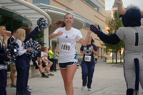 The finish line! Homecoming 5K