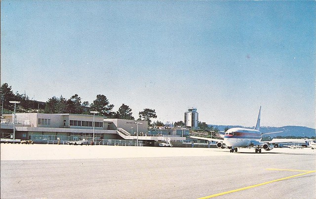 Monterey Peninsula Airport (MRY) postcard - circa 1980's
