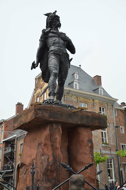 Statue of Ambiorix erected in 1866 in Tongeren, Atuatuca Tungrorum, Tongeren, Belgium