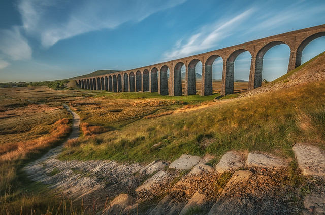 Early morning rise at Ribblehead viaduct