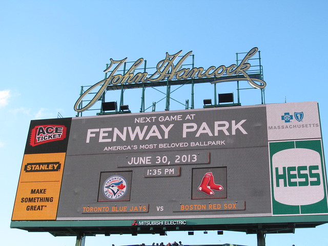 Boston Red Sox vs. Toronto Blue Jays - June 29, 2013