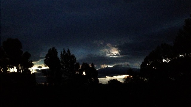 dramatic night sky