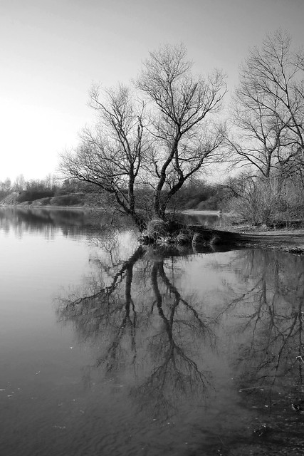 Reflection on the water