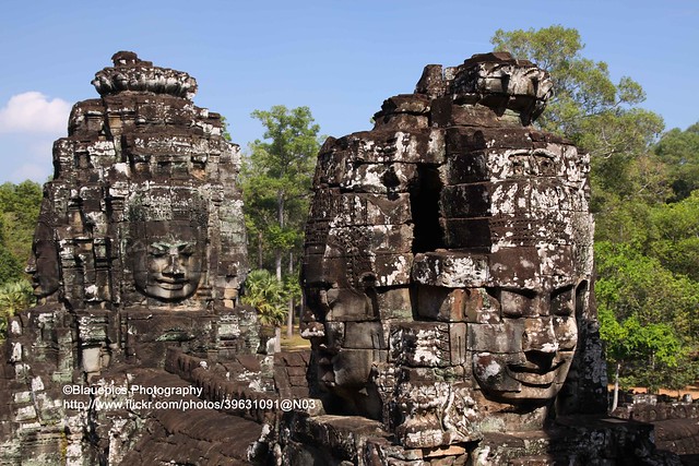 Siem Reap, Angkor Thom, Bayon, Faces