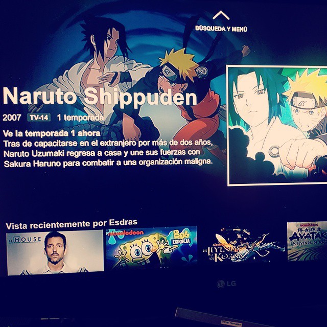 ☺ Es por cosas así que me gusta Netflix 😀 Naruto Shippude…