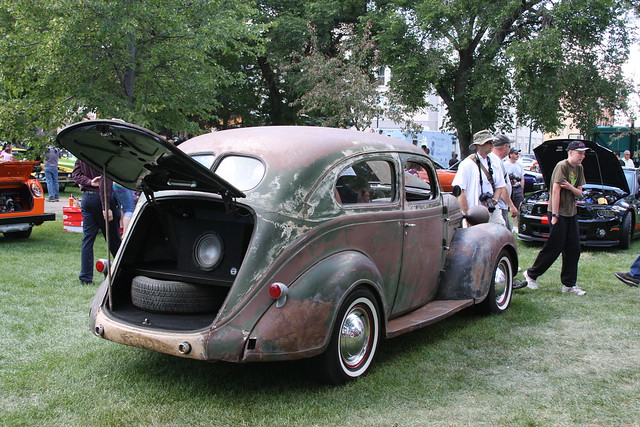 1937 Plymouth Slant Back - Rear