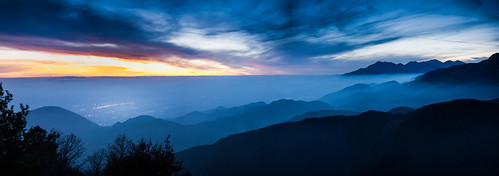 california sunset mountain forest landscape smog dusk photomerge 28 sanbernadino urbanlimit a 77 son y 1650m m