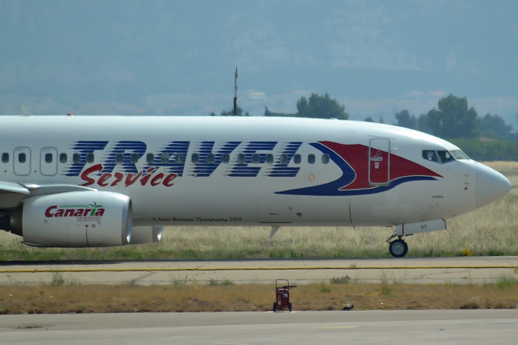 Travel Service Airlines OK-TVT Boeing 737-86N WL msn/39394-3899 @ Marseille Provence Airport 13-06-2014