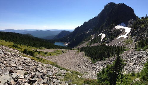 One of the Geiger Lakes from Lost Buck Pass, Cabinet Mountains Wilderness, Montana.  Photo credit miles.robby, all rights reserved