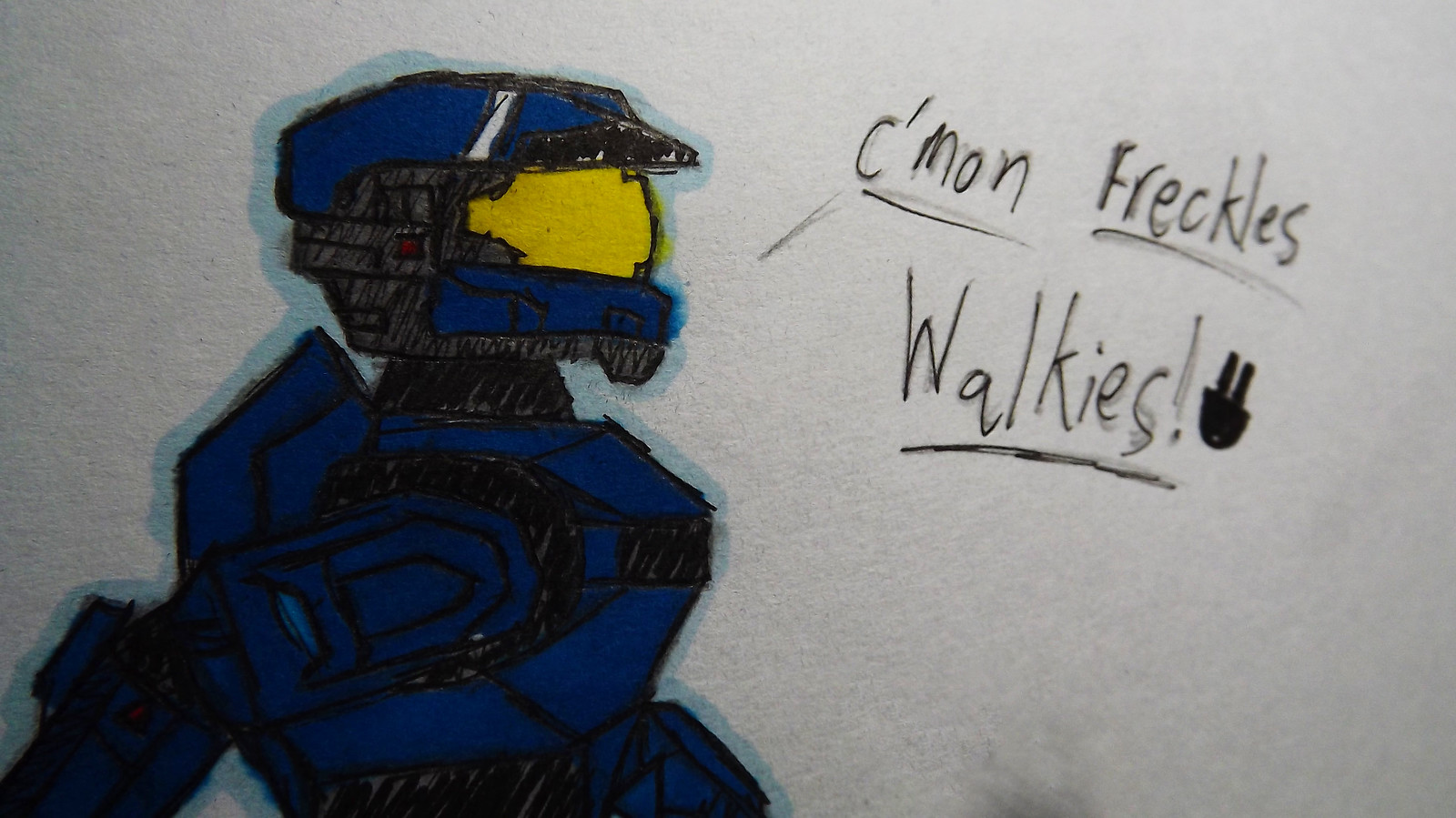 Caboose Red Vs Blue Drawing