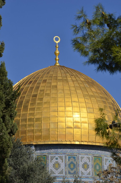 Dome of the Rock Mosque, Haram esh-Sharif, Old City, East Jerusalem, Occupied Palestine under Zionist Nazi State of Israel